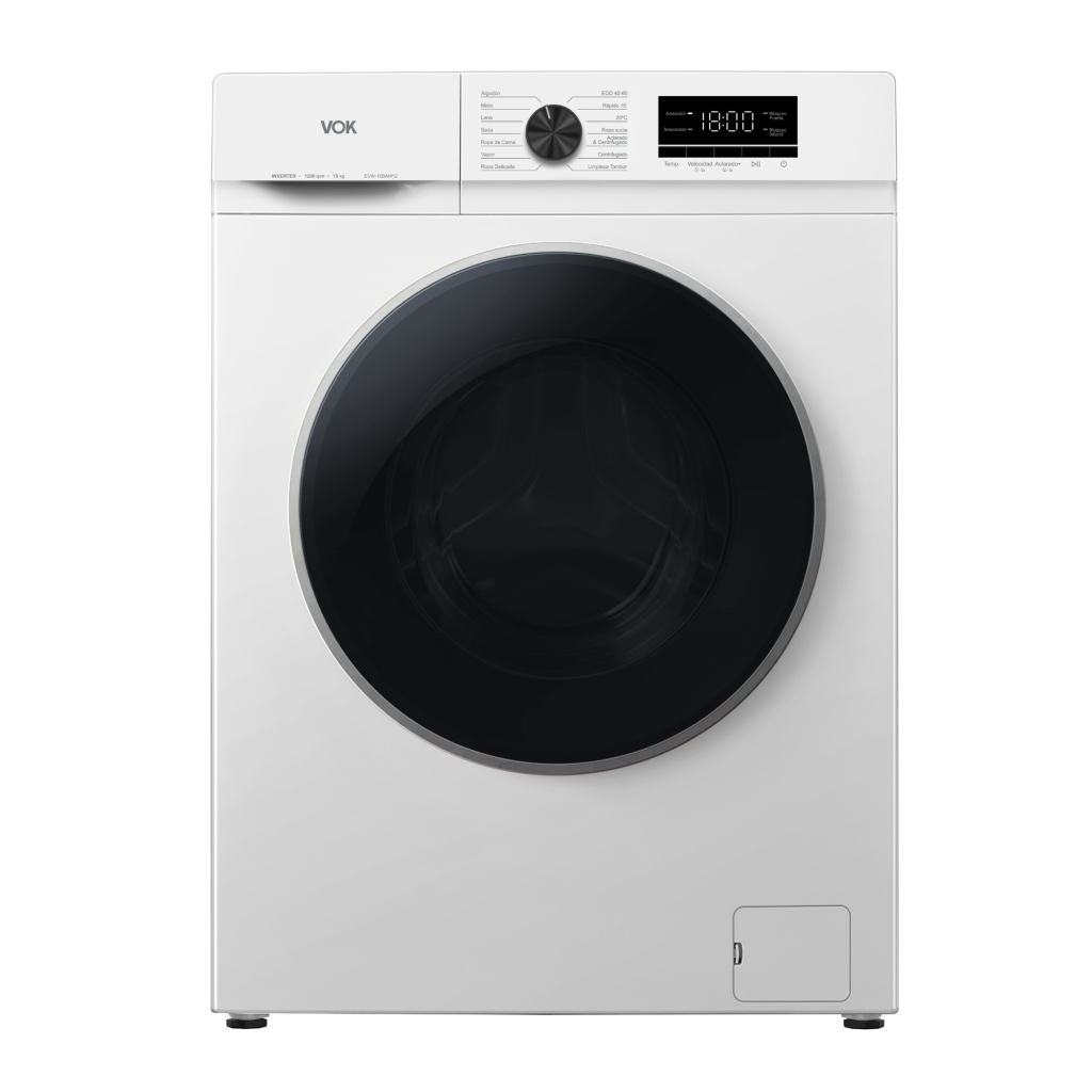 EVW-10BAW12  | Lavadora 10Kg | 1200 RPM | Blanco | Eficiencia Energética A